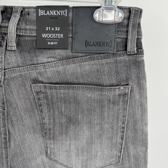 BLANKNYC Wooster Jeans Men 31x32 (31x31) Gray Slim Fit Stretch Denim Pant Casual - Picture 4 of 11